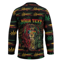 Personalized The Bahamas One Love Reggae Lion Hockey Jersey Caribbean Reggae Spirit