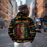Personalized The Bahamas One Love Reggae Lion Hoodie Caribbean Reggae Spirit