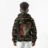 Personalized The Bahamas One Love Reggae Lion Kid Hoodie Caribbean Reggae Spirit