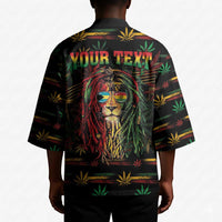 Personalized The Bahamas One Love Reggae Lion Kimono Caribbean Reggae Spirit