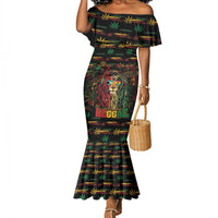 Personalized The Bahamas One Love Reggae Lion Mermaid Dress Caribbean Reggae Spirit