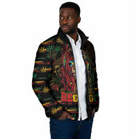 Personalized The Bahamas One Love Reggae Lion Padded Jacket Caribbean Reggae Spirit