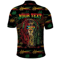 Personalized The Bahamas One Love Reggae Lion Polo Shirt Caribbean Reggae Spirit