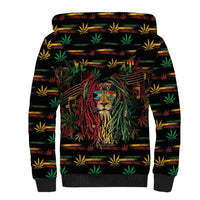 Personalized The Bahamas One Love Reggae Lion Sherpa Hoodie Caribbean Reggae Spirit