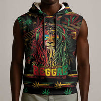 Personalized The Bahamas One Love Reggae Lion Sleeveless Hoodie Caribbean Reggae Spirit
