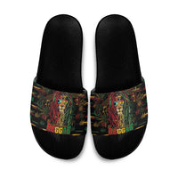 The Bahamas One Love Reggae Lion Slide Sandals Caribbean Reggae Spirit