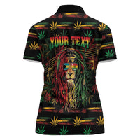 Personalized The Bahamas One Love Reggae Lion Women Polo Shirt Caribbean Reggae Spirit
