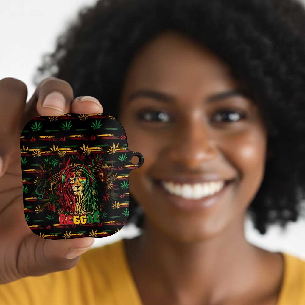 Barbados One Love Reggae Lion AirPods Case Caribbean Reggae Spirit