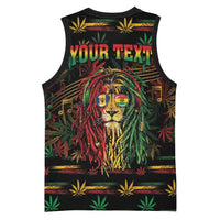 Personalized Barbados One Love Reggae Lion Basketball Jersey Caribbean Reggae Spirit