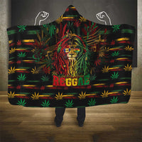 Barbados One Love Reggae Lion Hooded Blanket Caribbean Reggae Spirit