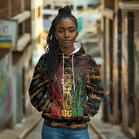 Personalized Barbados One Love Reggae Lion Hoodie Caribbean Reggae Spirit