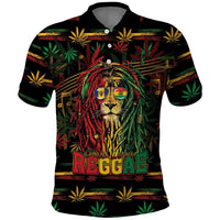 Personalized Barbados One Love Reggae Lion Polo Shirt Caribbean Reggae Spirit