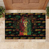 Barbados One Love Reggae Lion Rubber Doormat Caribbean Reggae Spirit