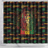 Barbados One Love Reggae Lion Shower Curtain Caribbean Reggae Spirit