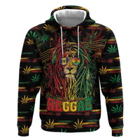 Personalized Barbados One Love Reggae Lion Zip Hoodie Caribbean Reggae Spirit