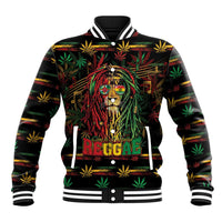 Personalized Dominica One Love Reggae Lion Baseball Jacket Caribbean Reggae Spirit