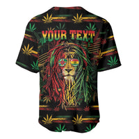 Personalized Dominica One Love Reggae Lion Baseball Jersey Caribbean Reggae Spirit