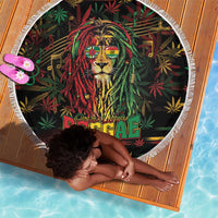 Dominica One Love Reggae Lion Beach Blanket Caribbean Reggae Spirit