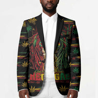 Personalized Dominica One Love Reggae Lion Blazer Caribbean Reggae Spirit