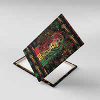Dominica One Love Reggae Lion Canvas Wall Art Caribbean Reggae Spirit