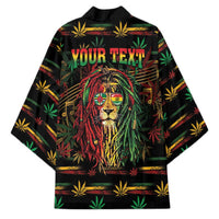 Personalized Dominica One Love Reggae Lion Kimono Caribbean Reggae Spirit
