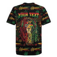 Personalized Dominica One Love Reggae Lion Rugby Jersey Caribbean Reggae Spirit
