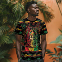 Personalized Dominica One Love Reggae Lion T shirt Caribbean Reggae Spirit