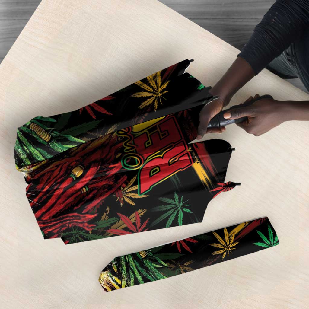 Dominica One Love Reggae Lion Umbrella Caribbean Reggae Spirit