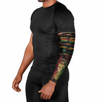 Personalized Guyana One Love Reggae Lion Arm Sleeves Caribbean Reggae Spirit
