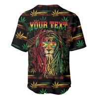 Personalized Guyana One Love Reggae Lion Baseball Jersey Caribbean Reggae Spirit