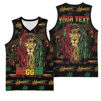 Personalized Guyana One Love Reggae Lion Basketball Jersey Caribbean Reggae Spirit