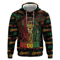 Personalized Guyana One Love Reggae Lion Hoodie Caribbean Reggae Spirit