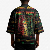 Personalized Guyana One Love Reggae Lion Kimono Caribbean Reggae Spirit