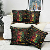 Guyana One Love Reggae Lion Pillow Cover Caribbean Reggae Spirit