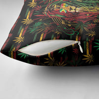 Guyana One Love Reggae Lion Pillow Cover Caribbean Reggae Spirit
