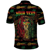 Personalized Guyana One Love Reggae Lion Polo Shirt Caribbean Reggae Spirit