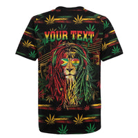 Personalized Guyana One Love Reggae Lion Rugby Jersey Caribbean Reggae Spirit
