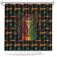 Guyana One Love Reggae Lion Shower Curtain Caribbean Reggae Spirit