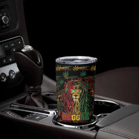 Personalized Guyana One Love Reggae Lion Tumbler Cup Caribbean Reggae Spirit