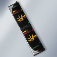 Puerto Rico One Love Reggae Lion Auto Sun Shade Caribbean Reggae Spirit