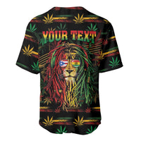 Personalized Puerto Rico One Love Reggae Lion Baseball Jersey Caribbean Reggae Spirit