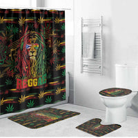 Puerto Rico One Love Reggae Lion Bathroom Set Caribbean Reggae Spirit