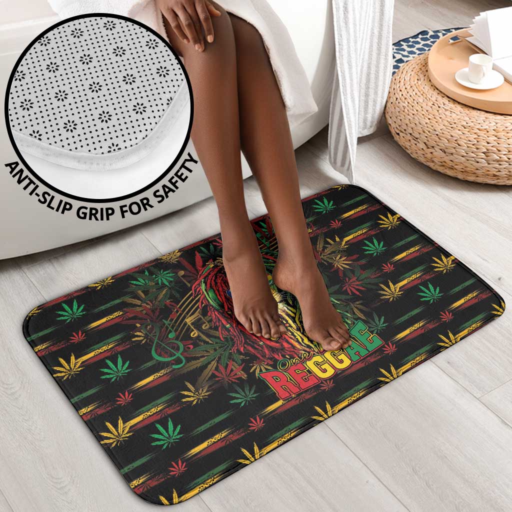 Puerto Rico One Love Reggae Lion Bathroom Set Caribbean Reggae Spirit