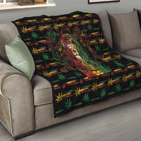 Puerto Rico One Love Reggae Lion Quilt Caribbean Reggae Spirit