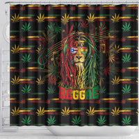 Puerto Rico One Love Reggae Lion Shower Curtain Caribbean Reggae Spirit