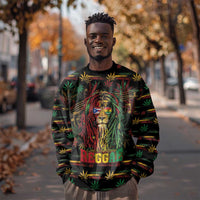 Personalized Puerto Rico One Love Reggae Lion Sweatshirt Caribbean Reggae Spirit