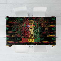 Puerto Rico One Love Reggae Lion Tablecloth Caribbean Reggae Spirit