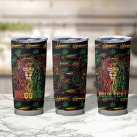 Personalized Puerto Rico One Love Reggae Lion Tumbler Cup Caribbean Reggae Spirit