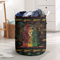 Trinidad and Tobago One Love Reggae Lion Laundry Basket Caribbean Reggae Spirit