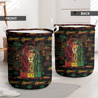 Trinidad and Tobago One Love Reggae Lion Laundry Basket Caribbean Reggae Spirit